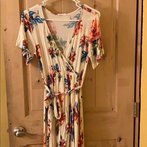 Floral high low dress
